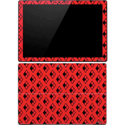 DC Comics Harley Quinn Logo Pattern Surface Pro 4 Skin